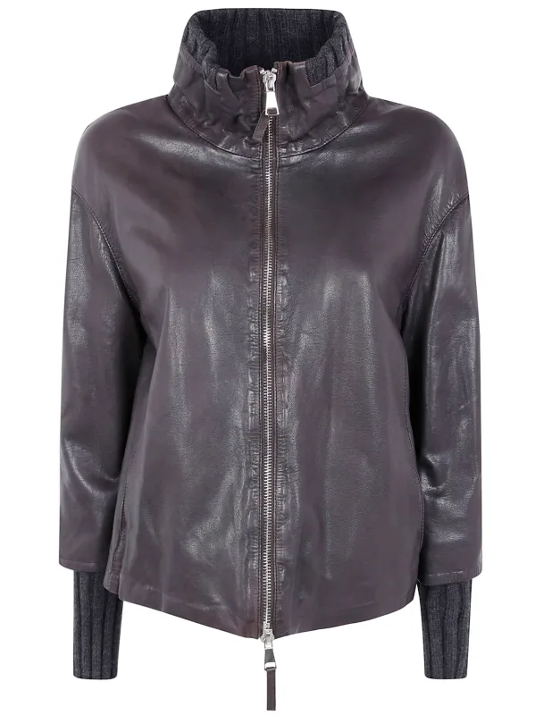 "LYRA" LEATHER JACKET sold by Lord & Taylor