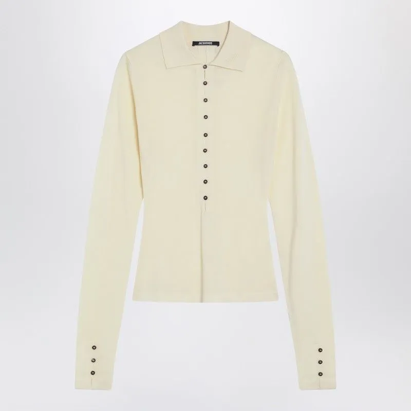 LIGHT YELLOW WOOL POLO made by Jacquemus