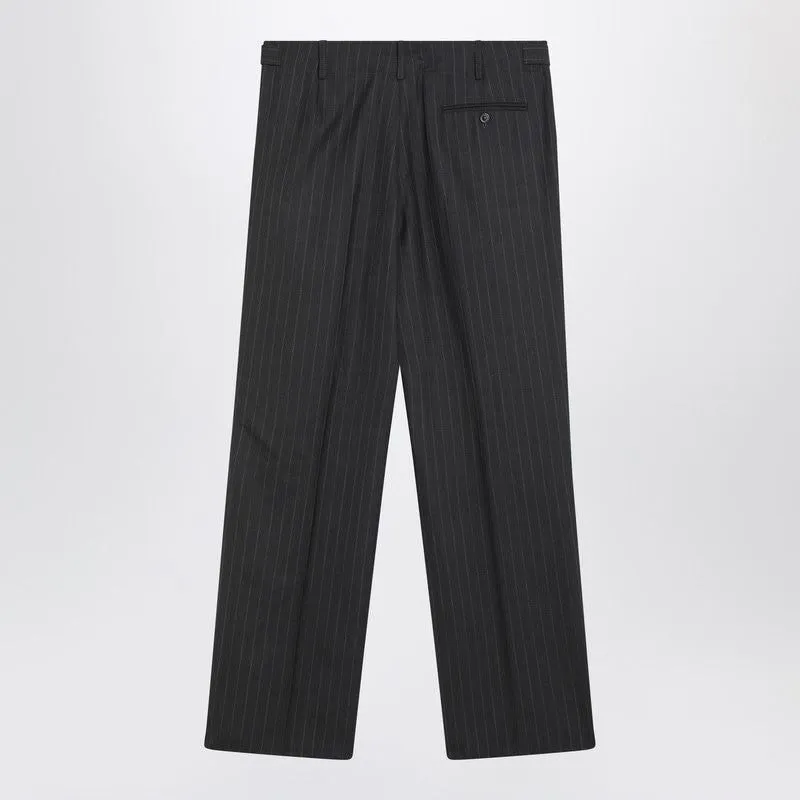 GREY PINSTRIPE WOOL TROUSERS sold by Lord & Taylor product image thumbnail 2