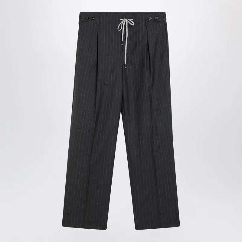 GREY PINSTRIPE WOOL TROUSERS sold by Lord & Taylor