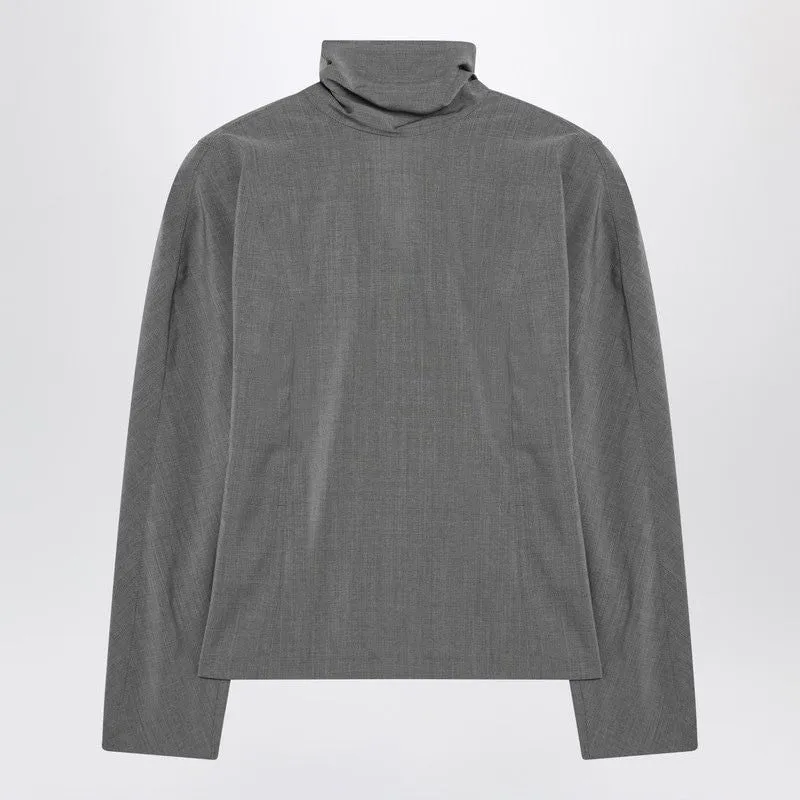 GRAY CHALE BLOUSE WITH SCARF sold by Lord & Taylor