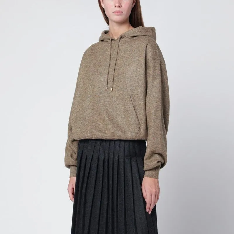 BROWN HOODIE IN CASHMERE BLEND sold by Lord & Taylor