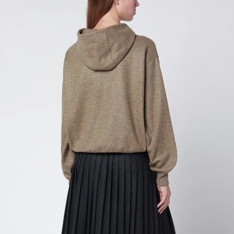 BROWN HOODIE IN CASHMERE BLEND sold by Lord & Taylor product image thumbnail 2