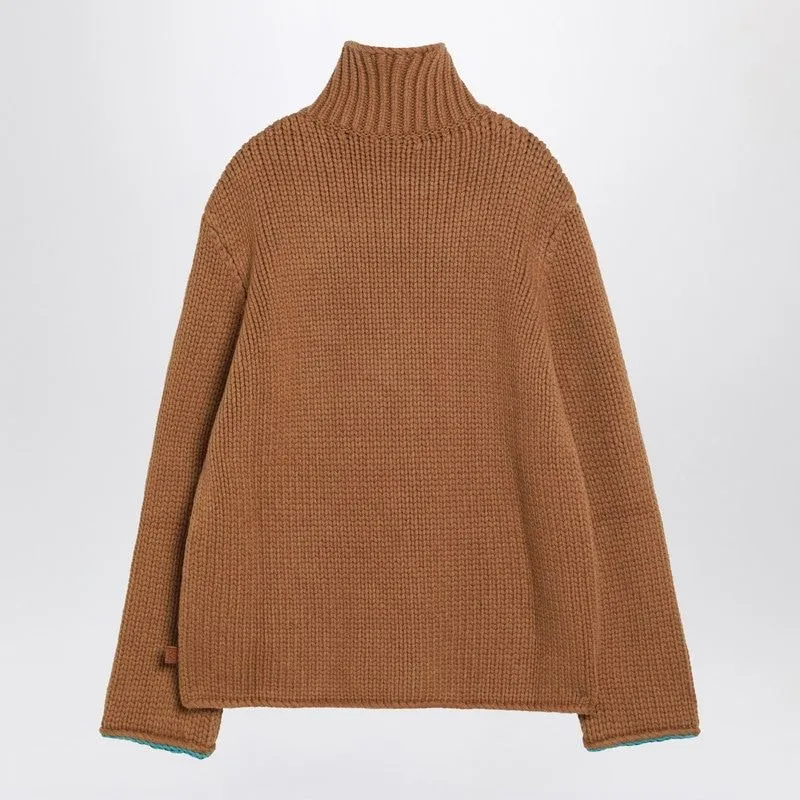 BROWN WOOL TURTLENECK SWEATER sold by Lord & Taylor product image thumbnail 2
