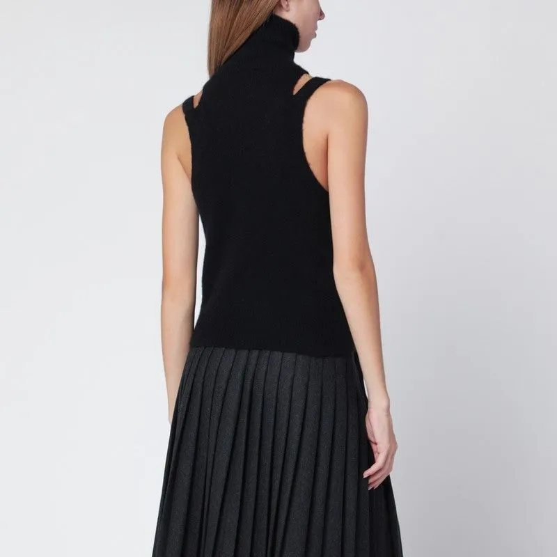 BLACK CASHMERE BLEND TURTLENECK TOP sold by Lord & Taylor product image thumbnail 2
