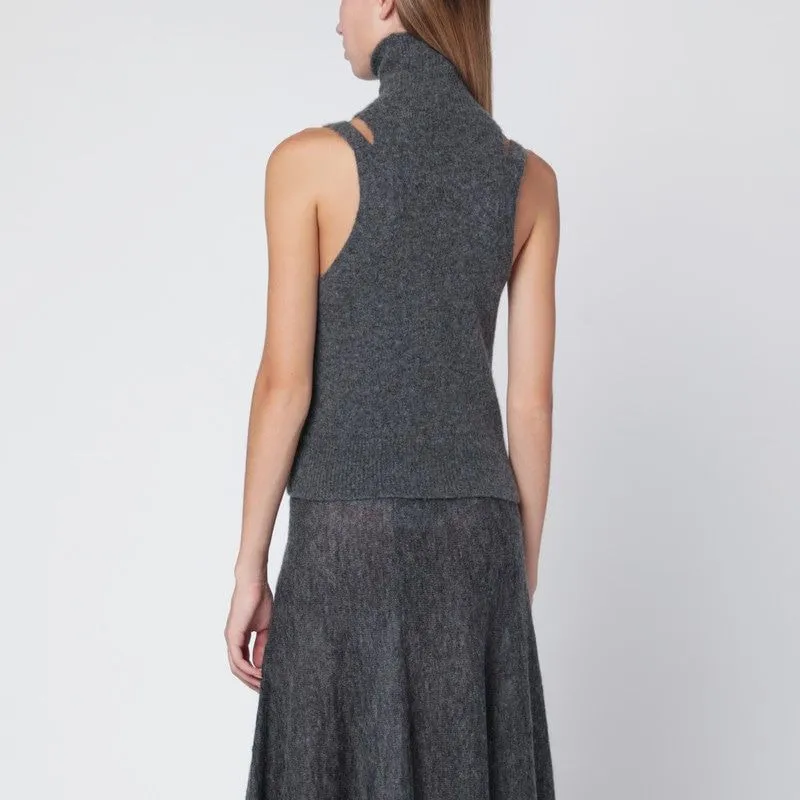 GREY CASHMERE BLEND TURTLENECK TOP sold by Lord & Taylor product image thumbnail 2