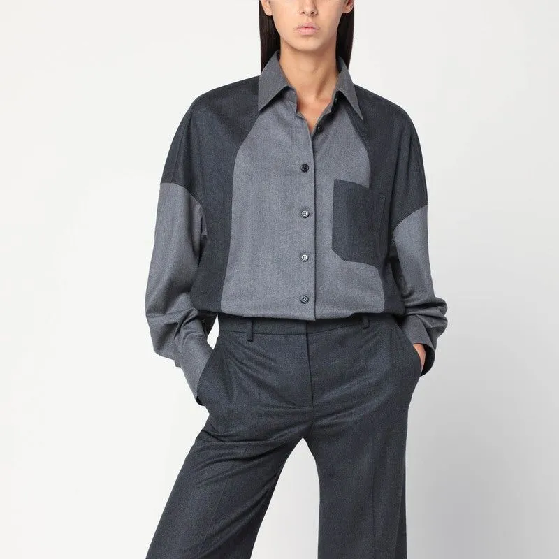 OVERSIZED GRAY WOOL SHIRT sold by Lord & Taylor