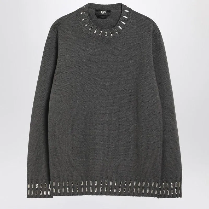 GREY WOOL AND CASHMERE JUMPER sold by Lord & Taylor