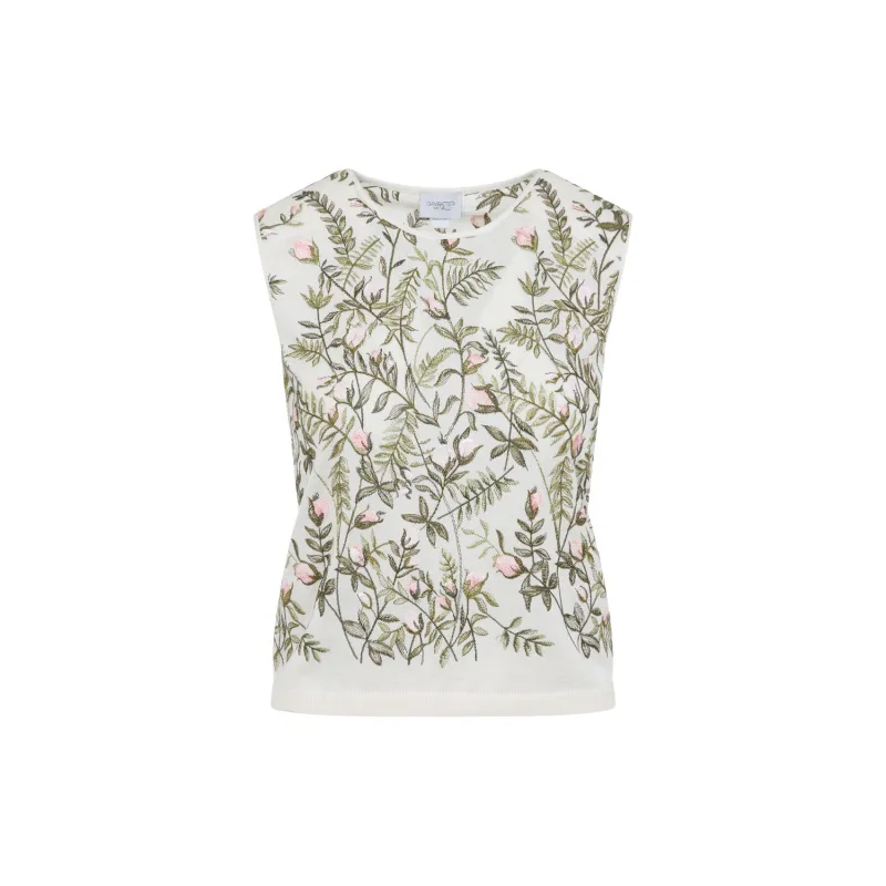 IVORY CASHMERE AND SILK TOP sold by Lord & Taylor
