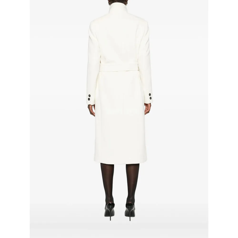 Off-White Double-Breasted Wool Coat sold by Lord & Taylor product image thumbnail 2