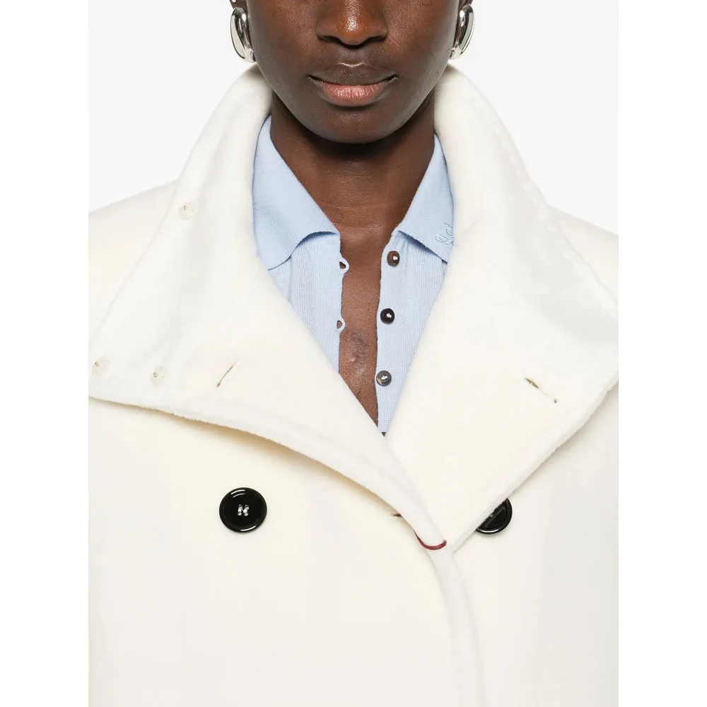 Off-White Double-Breasted Wool Coat sold by Lord & Taylor product image thumbnail 3