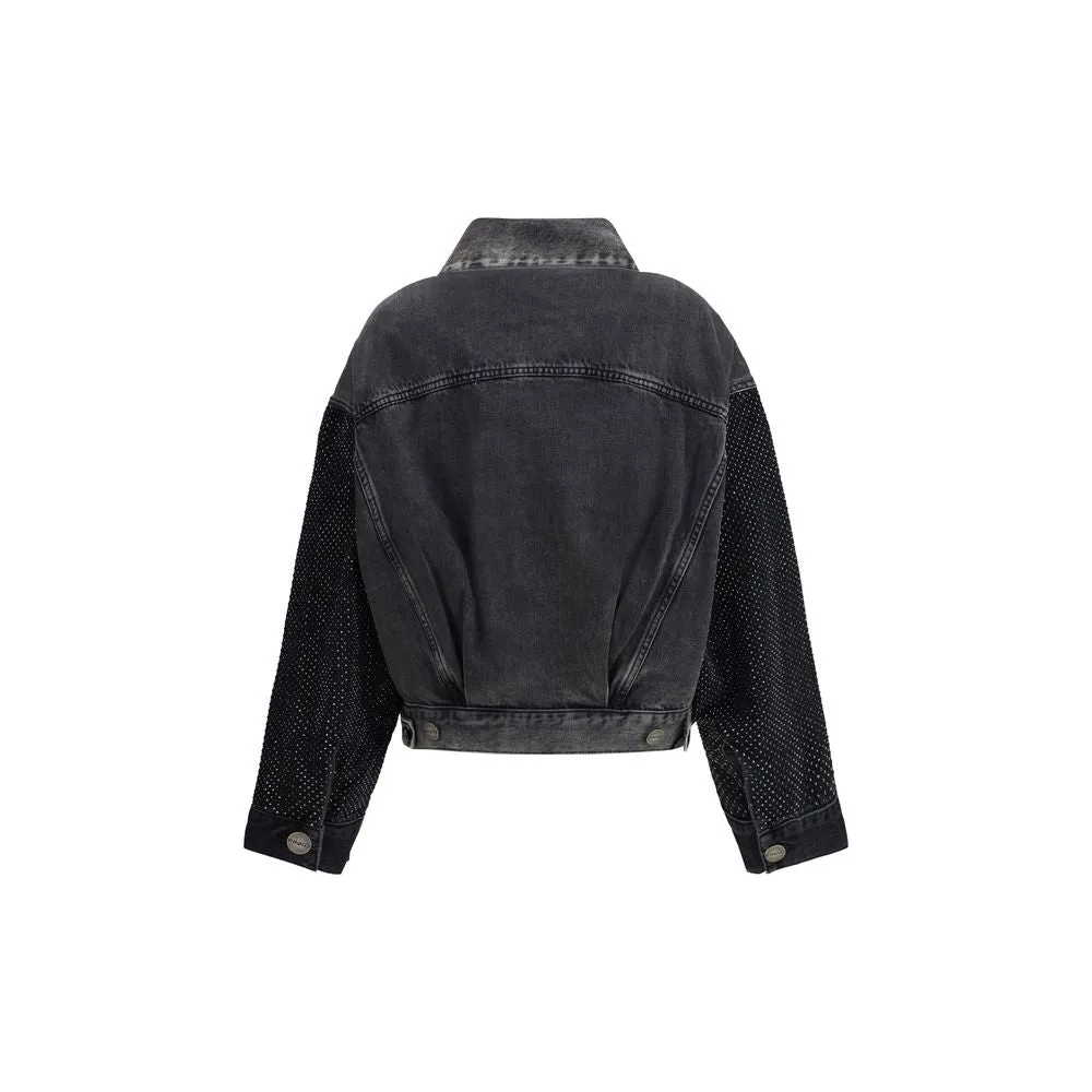 The Trucker jacket with mini studs sold by Lord & Taylor product image thumbnail 2