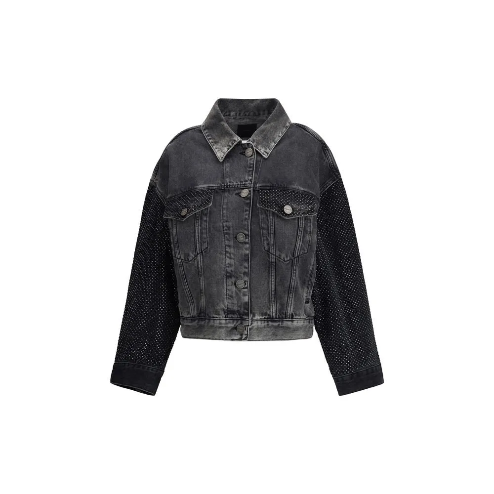 The Trucker jacket with mini studs sold by Lord & Taylor