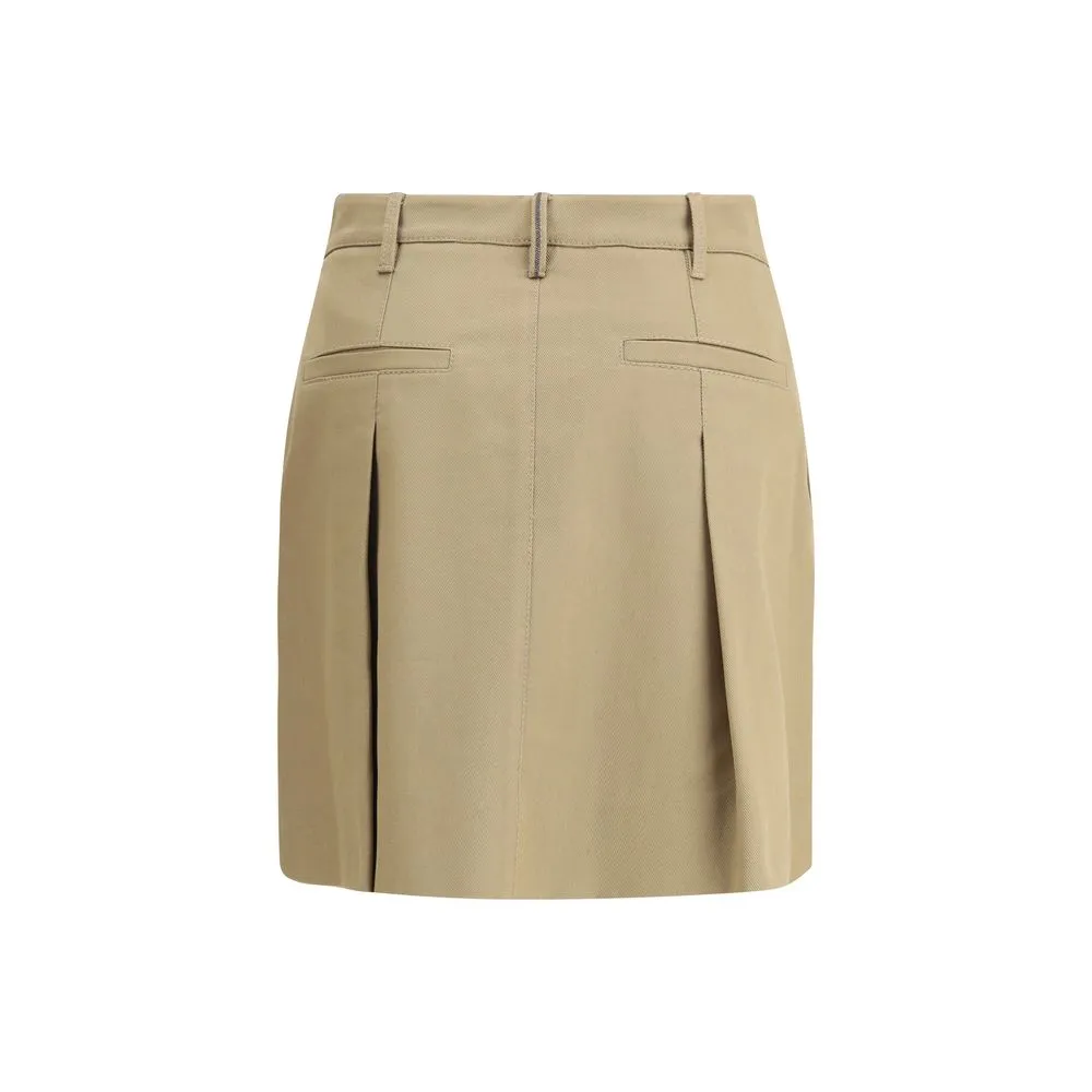 Pleated cotton short Skirt sold by Lord & Taylor product image thumbnail 2