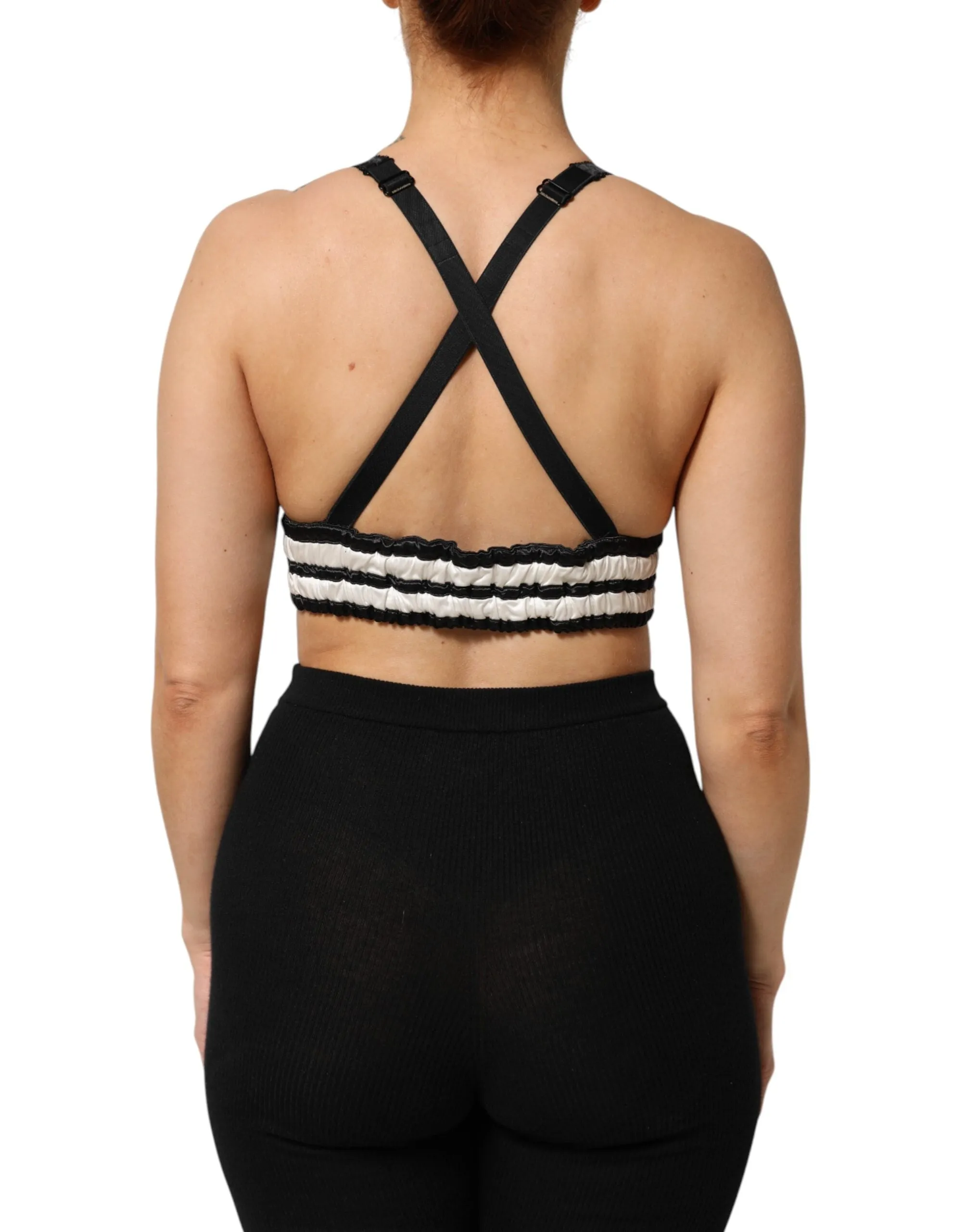 Red Satin Floral Embroidered Bralette Crop Top sold by Lord & Taylor product image thumbnail 4