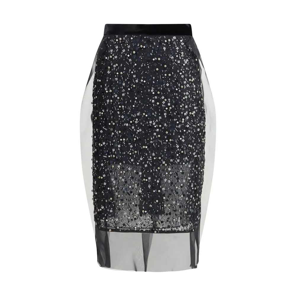 Sequin Embroidery Skirt sold by Lord & Taylor