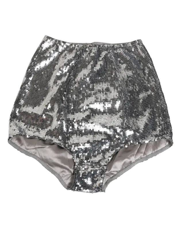 Silver Nylon Sequined Slip Girdle Panty Underwear sold by Lord & Taylor