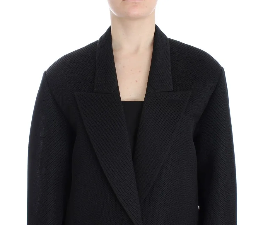 Black Coat Trench Long Draped Jacket Blazer sold by Lord & Taylor product image thumbnail 5