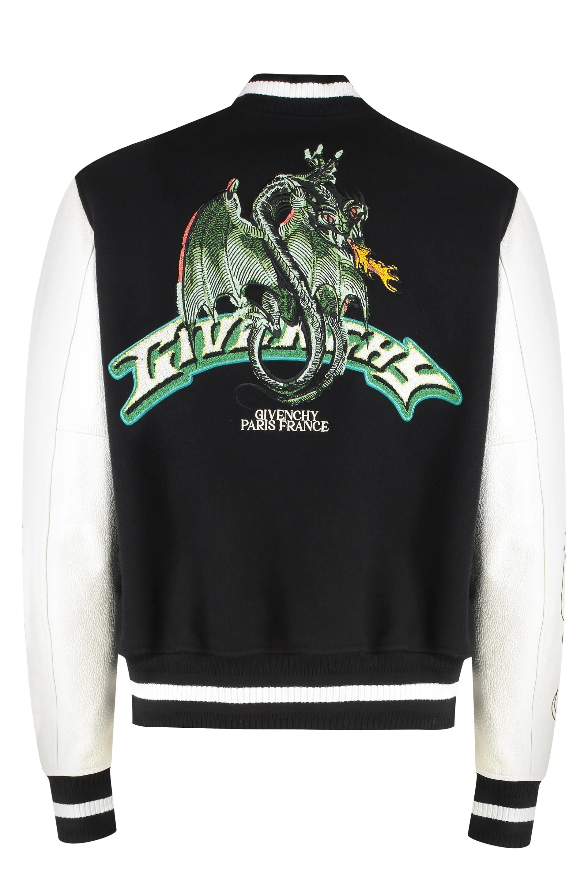 Wool and Leather Bomber Jacket sold by Lord & Taylor product image thumbnail 2