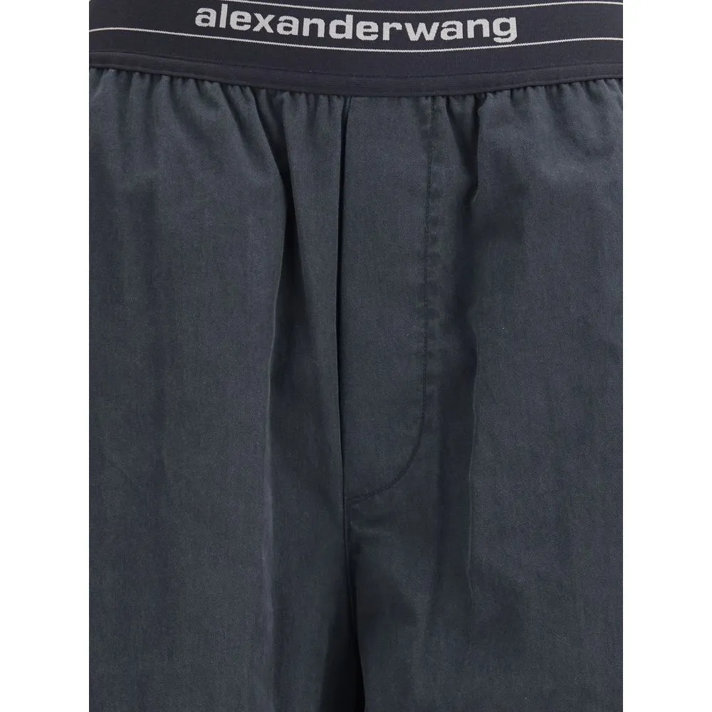 Trousers with elastic waistband and contrasting jacquard logo sold by Lord & Taylor product image thumbnail 3