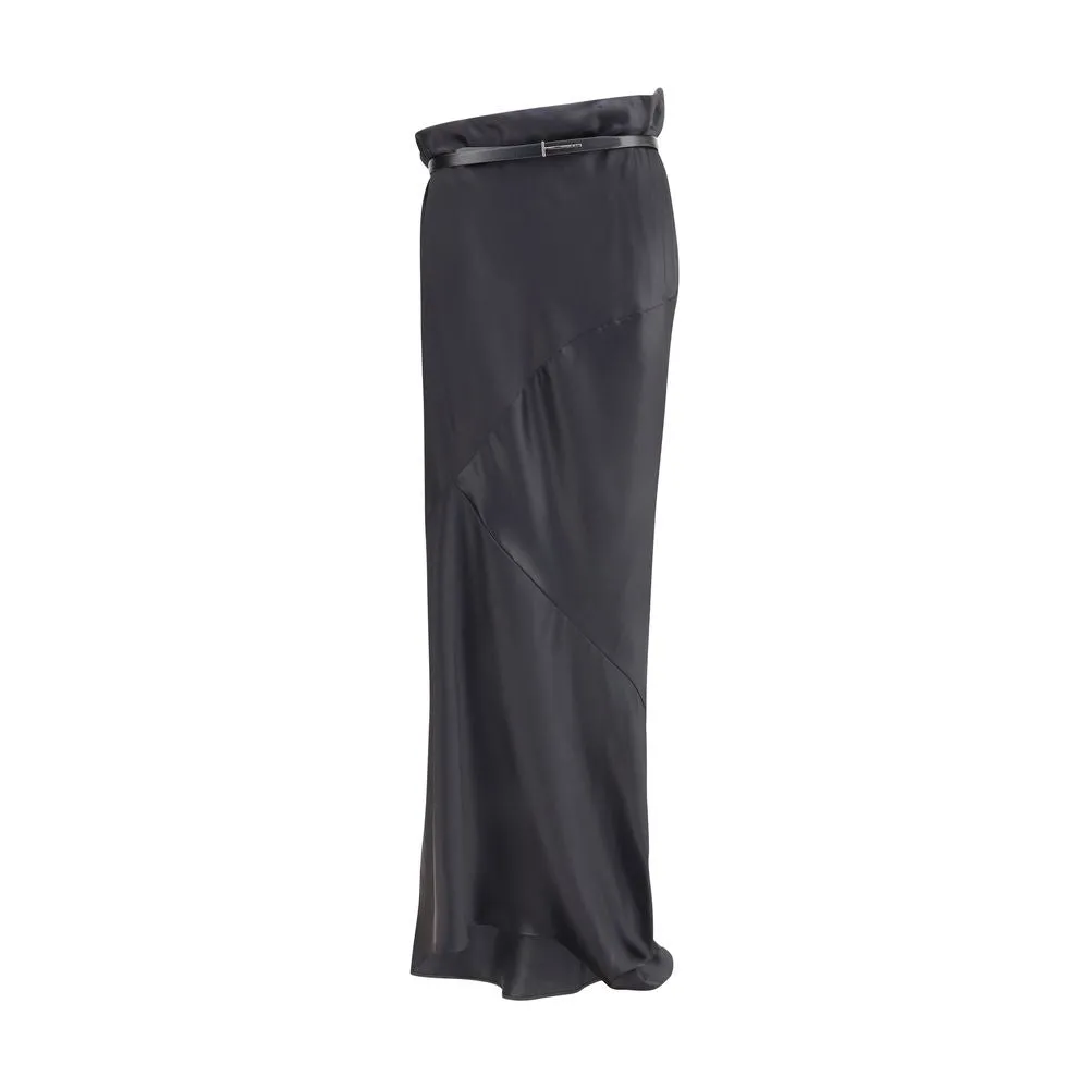 SILK SATIN LONG SKIRT sold by Lord & Taylor