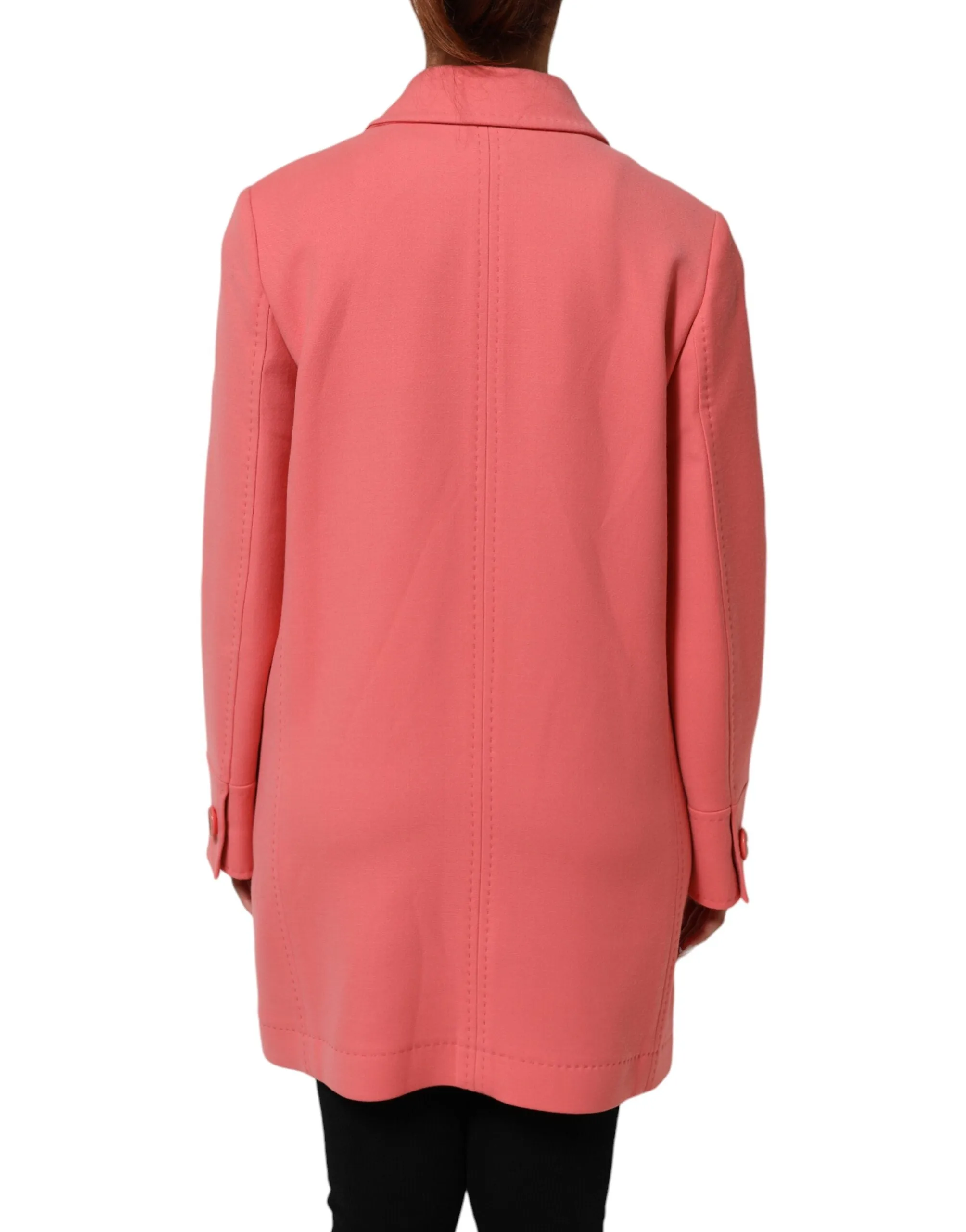 Pink Buttoned Down Trench Coat Jacket sold by Lord & Taylor product image thumbnail 4