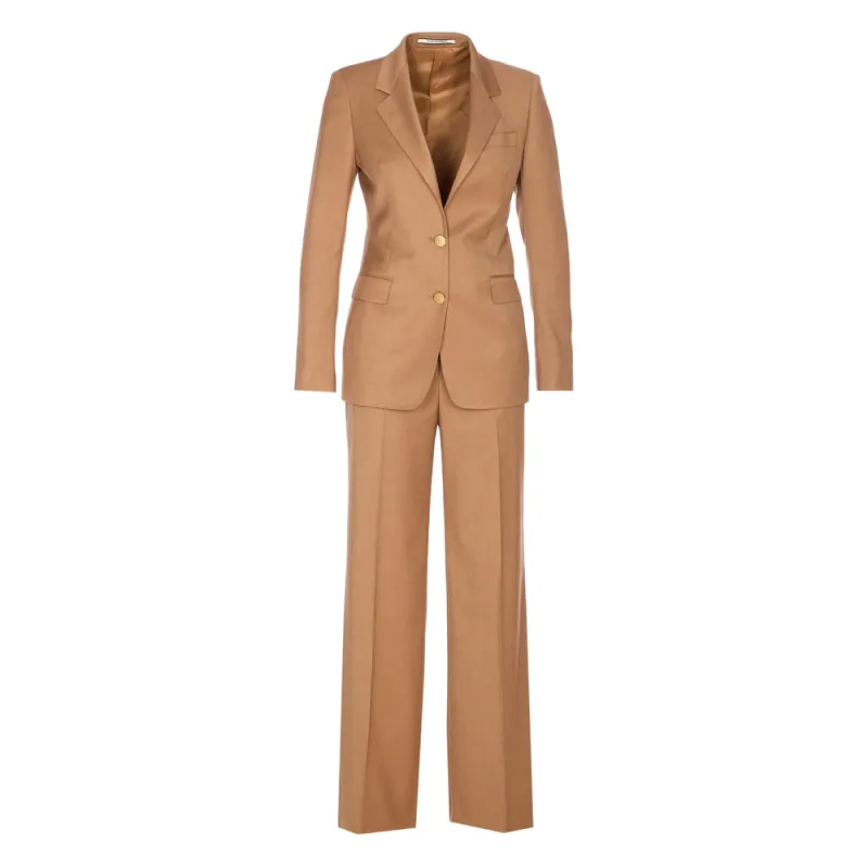 Light Brown Tailored Trouser Suit sold by Lord & Taylor
