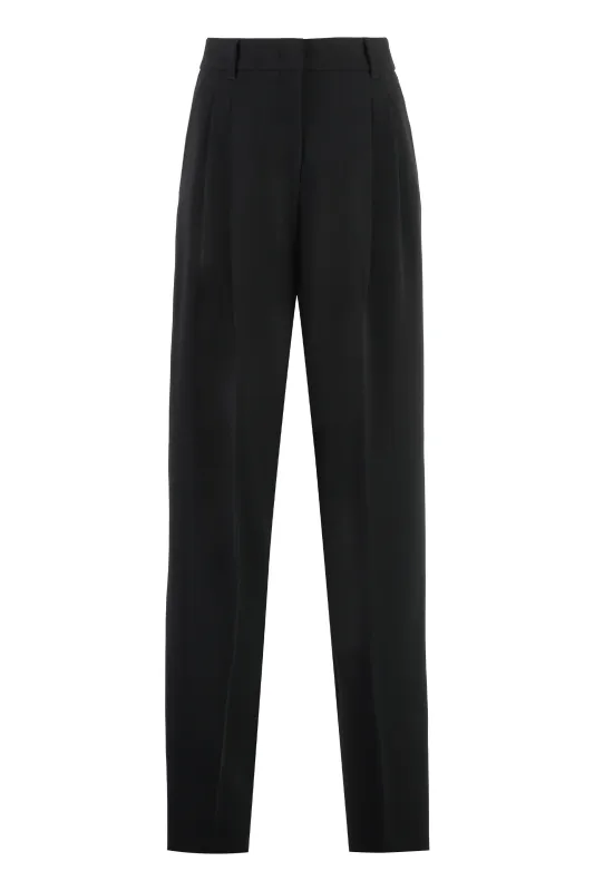 Max Mara Latina High-Waist Crêpe Trousers sold by Lord & Taylor