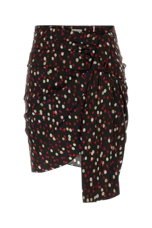 PRINTED STRETCH SILK OVIA SKIRT made by Isabel Marant