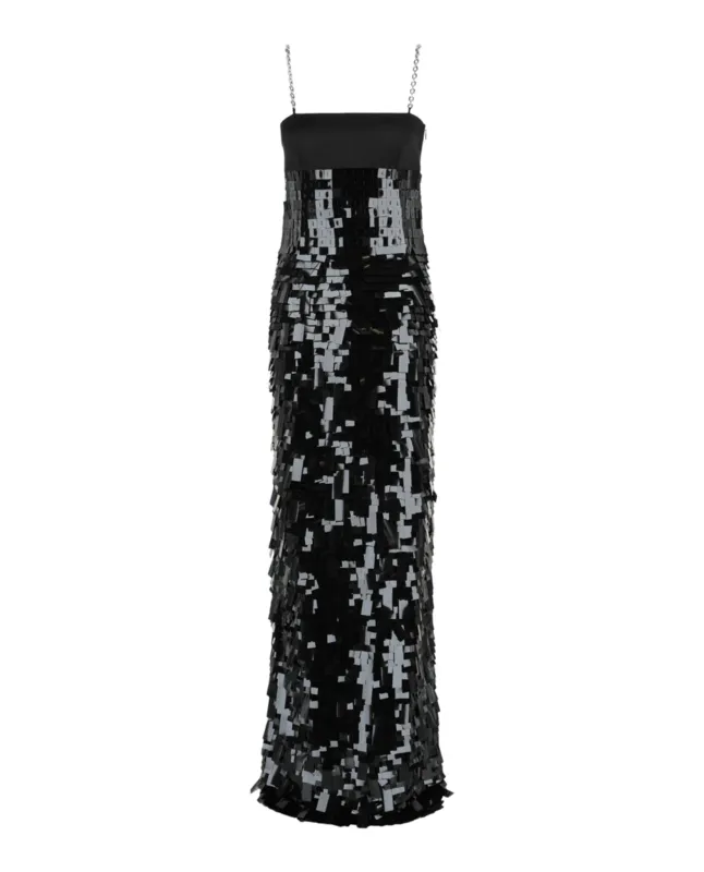 Sequin Chain-Strap Gown sold by Lord & Taylor