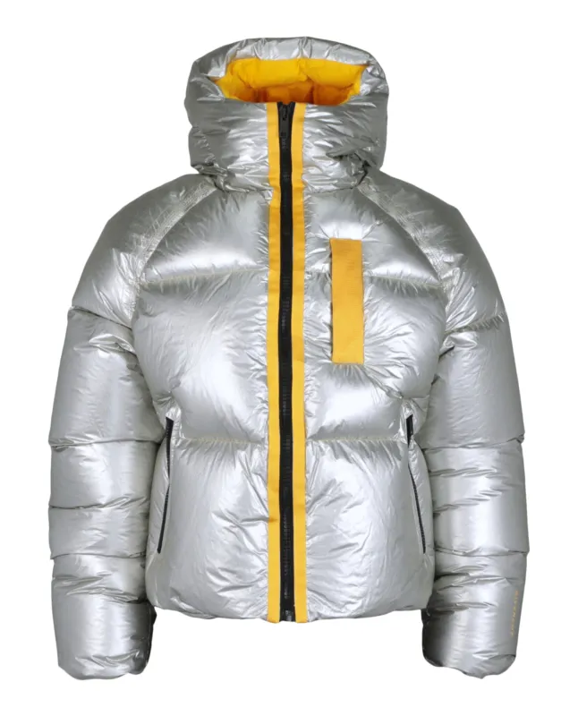Laminated Hooded Zip-Up Puffer Jacket made by Givenchy