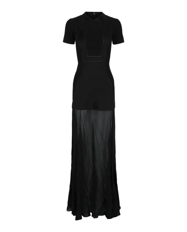 Silk & Mesh Pintucked Dress sold by Lord & Taylor