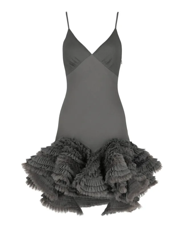 Ruffled Silk Mini Dress sold by Lord & Taylor