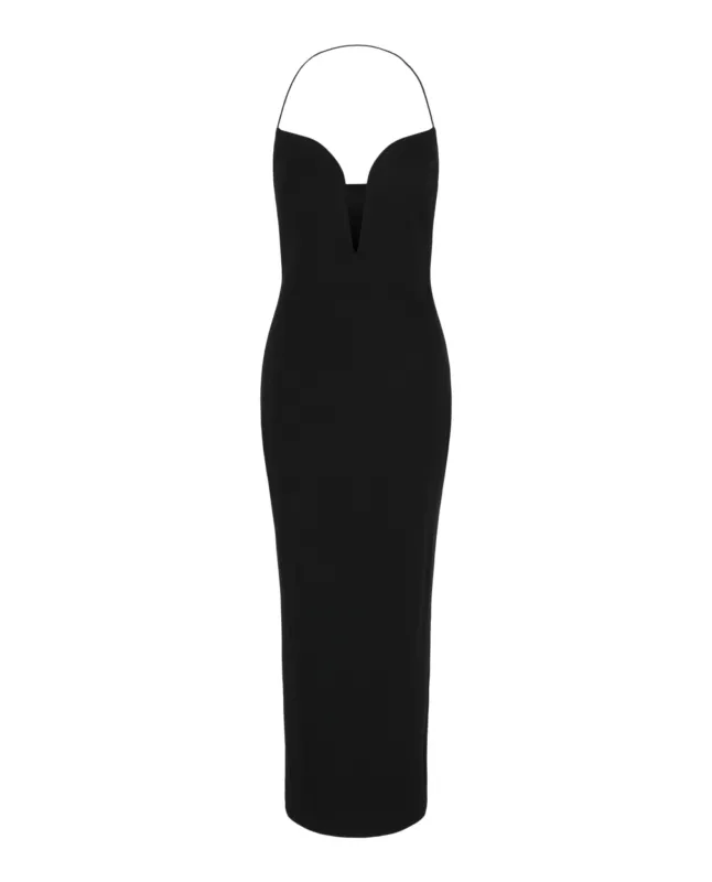 Plunging Halter Midi Dress sold by Lord & Taylor