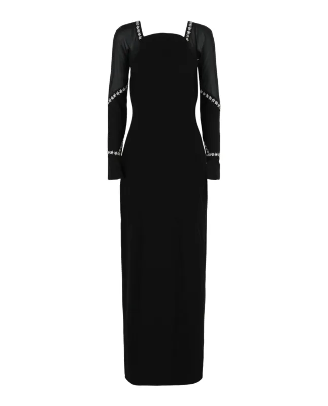 Crystal Embellished Crepe Gown sold by Lord & Taylor