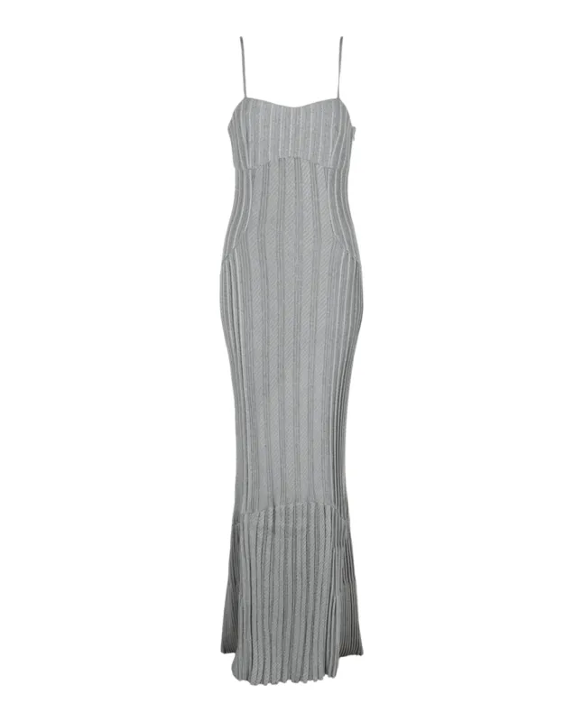 Metallic Cable Knit Maxi Dress made by Givenchy