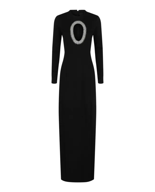 Cut-Out Crystal-Embellished Gown sold by Lord & Taylor