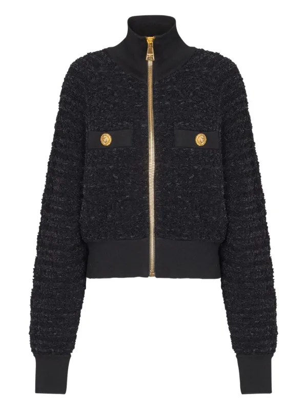 TWEED BOMBER JACKET made by Balmain