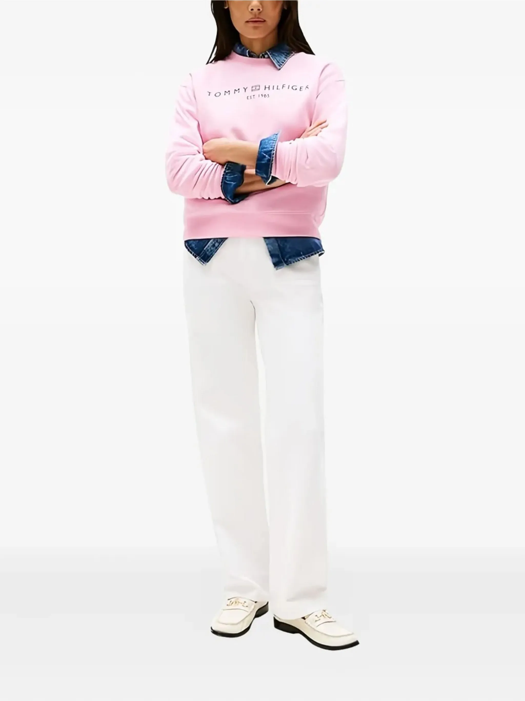 LOGO CREWNECK SWEATSHIRT sold by Lord & Taylor product image thumbnail 2