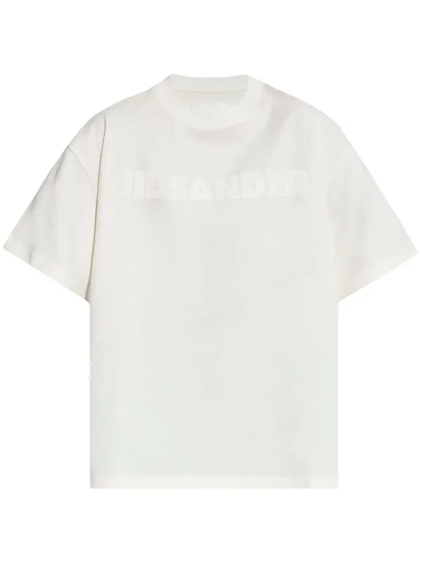 WOMEN WHITE COTTON T-SHIRT made by Jil Sander