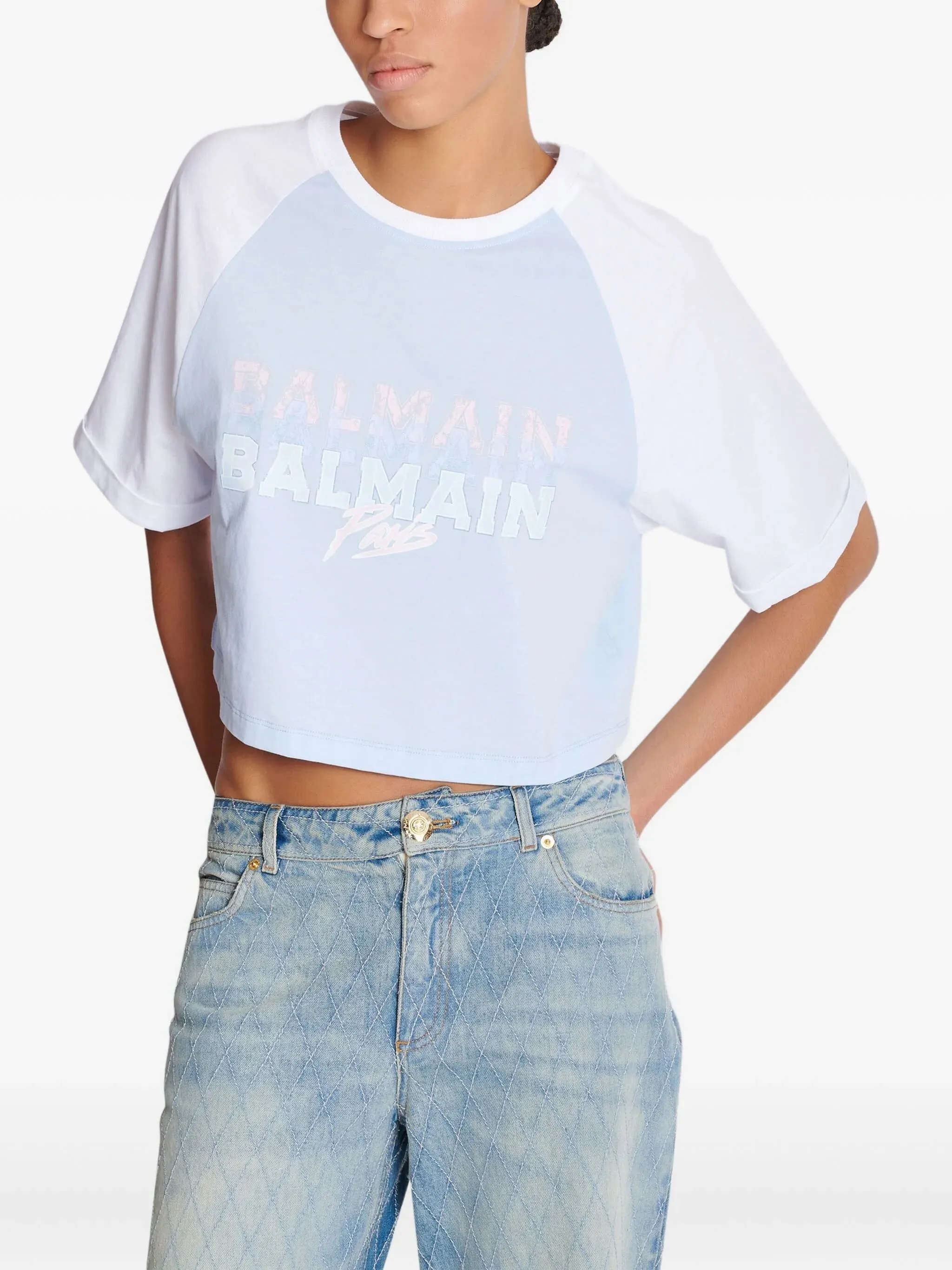 CROPPED SS T-SHIRT sold by Lord & Taylor product image thumbnail 5