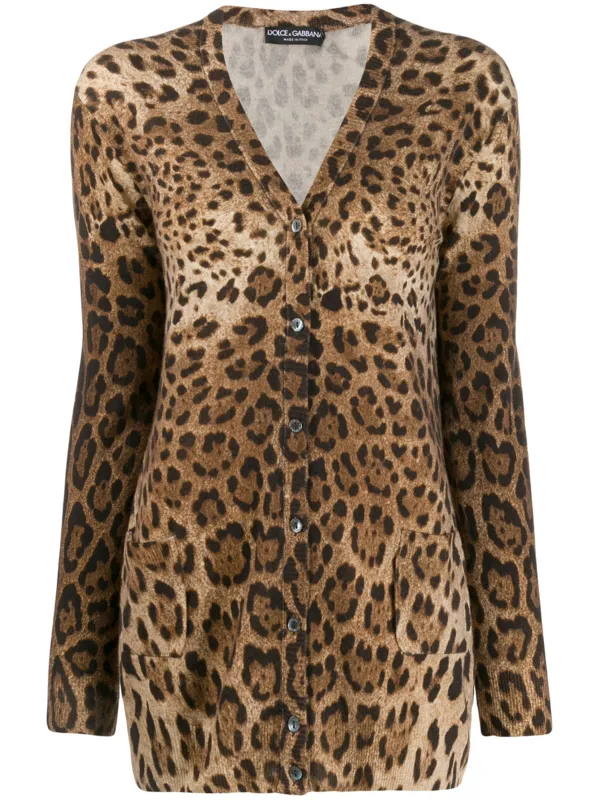 LEOPARD PRINT CASHMERE CARDIGAN sold by Lord & Taylor