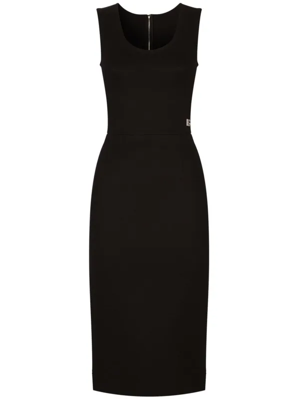 SLEEVELESS MILANO RIB MIDI DRESS sold by Lord & Taylor