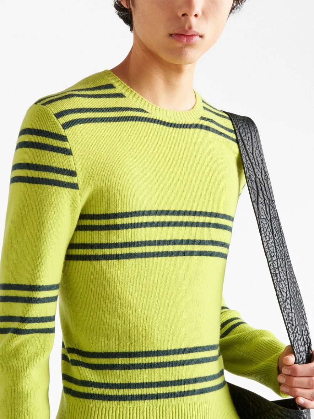 GREEN COTTON CREW-NECK SWEATER sold by Lord & Taylor product image thumbnail 3