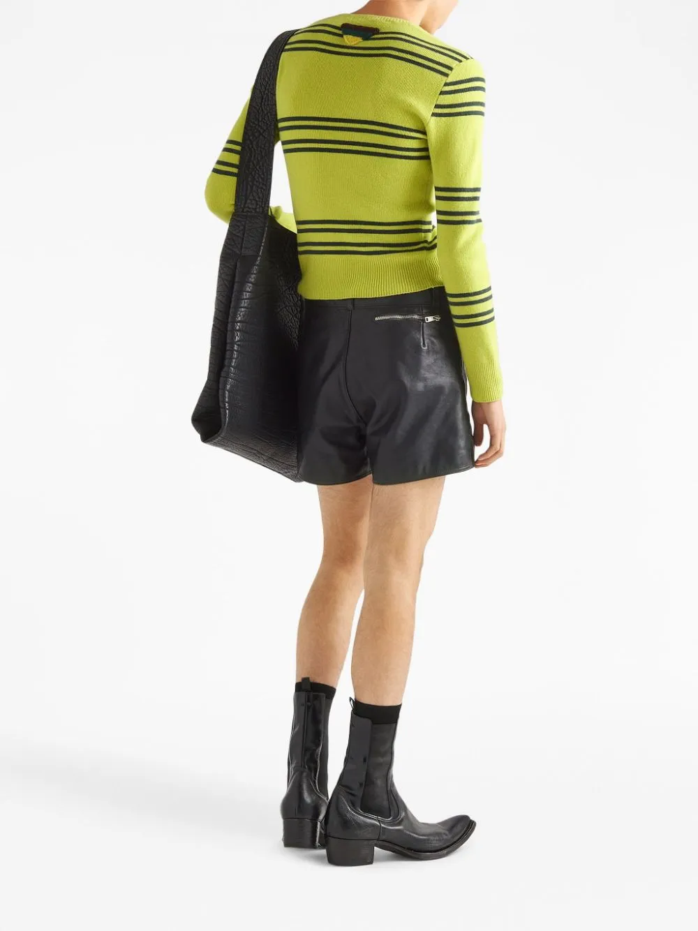 GREEN COTTON CREW-NECK SWEATER sold by Lord & Taylor product image thumbnail 4