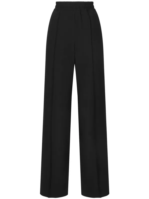 BLACK STRAIGHT WOOL TROUSERS sold by Lord & Taylor