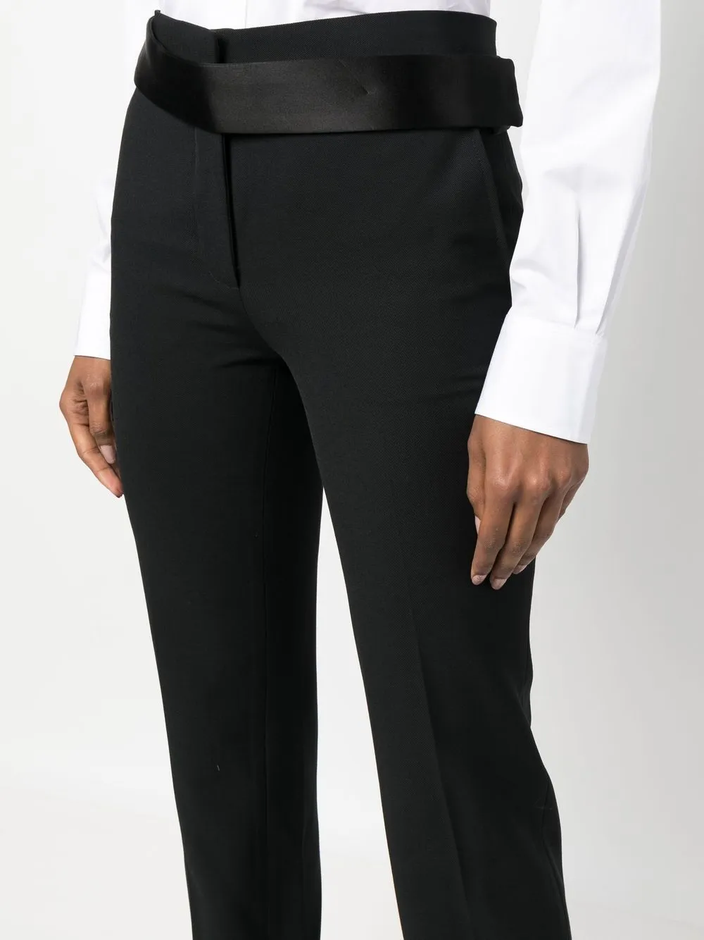 BLACK POLYESTER TWILL TROUSERS sold by Lord & Taylor product image thumbnail 5