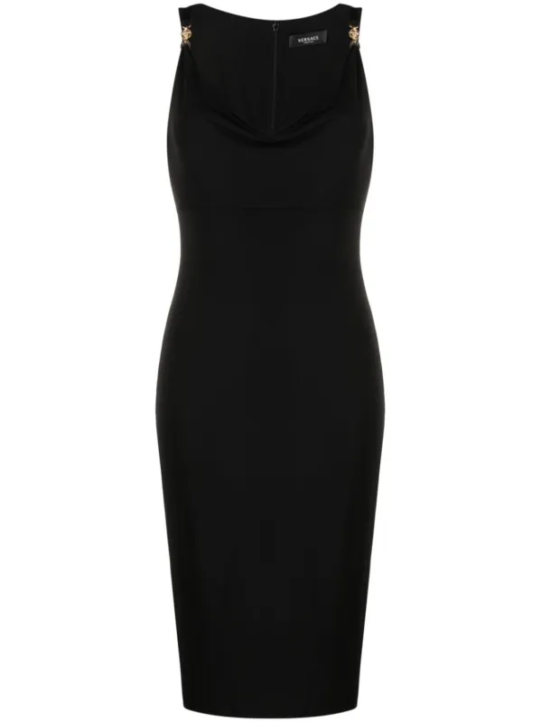 BLACK SILK DRESS made by Versace