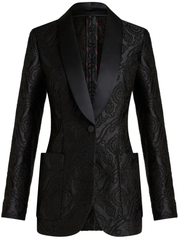 BLACK JACQUARD BLAZER sold by Lord & Taylor