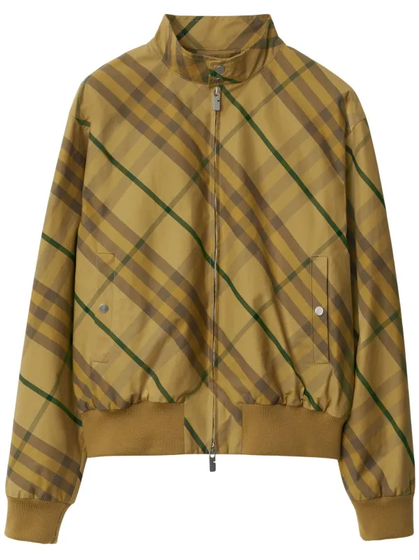 BROWN COTTON BOMBER JACKET made by Burberry